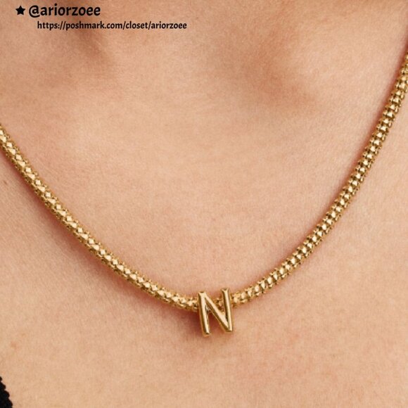 Pandora Letter N Alphabet Mini Charm|Pendant - Picture 2 of 2